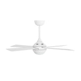 Vevare 52'' AC Ceiling Fan with Light Remote Control 4 Blades White - Side View