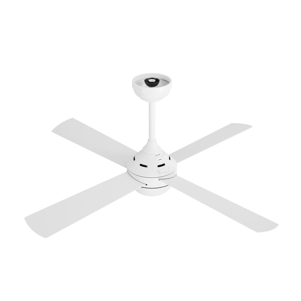 Vevare 52'' AC Ceiling Fan with Light Remote Control 4 Blades White