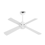Vevare 52'' AC Ceiling Fan with Light Remote Control 4 Blades White - Close-Up Angle