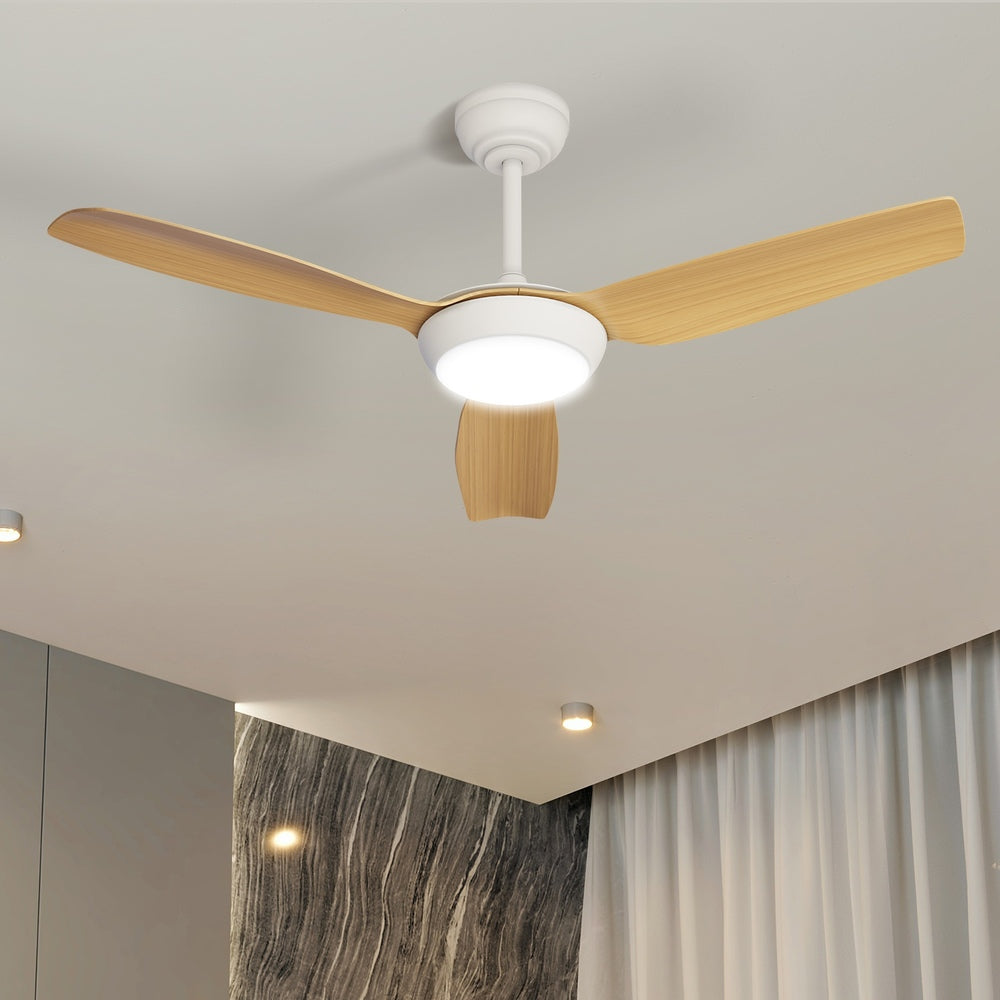 Vevare 52" Ceiling Fan with Light DC Remote Control 5 Speed Wood