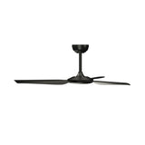 Vevare 52'' Ceiling Fan DC 3 ABS Blades Remote Control Timer Black - Front View