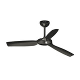 Vevare 52'' Ceiling Fan DC 3 ABS Blades Remote Control Timer Black