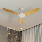 Vevare 52'' Ceiling Fan DC 3 ABS Blades Remote Control Timer Wood
