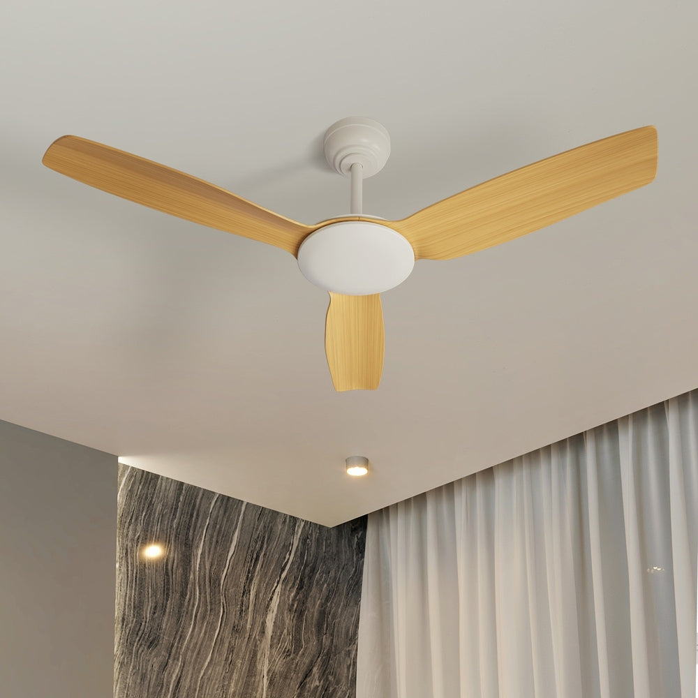 Vevare 52'' Ceiling Fan DC 3 ABS Blades Remote Control Timer Wood