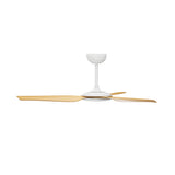 Vevare 52'' Ceiling Fan DC 3 ABS Blades Remote Control Timer Wood - Rear View