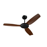 Vevare 52'' Ceiling Fan DC 3 ABS Blades Remote Control Timer Walnut