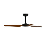 Vevare 52'' Ceiling Fan DC 3 ABS Blades Remote Control Timer Walnut - Top-Down View