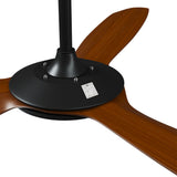 Vevare 52'' Ceiling Fan DC 3 ABS Blades Remote Control Timer Walnut