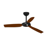 Vevare 52'' Ceiling Fan DC 3 ABS Blades Remote Control Timer Walnut - Close-Up Angle