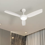 Vevare 52" Ceiling Fan with Light DC Remote Control 5 Speed White