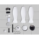 Devanti 48'' Ceiling Fan DC Motor w/Light w/Remote - White - Rear View