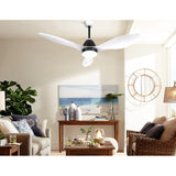 Devanti 48'' Ceiling Fan DC Motor w/Light w/Remote - White - Close-Up Angle