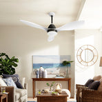 Devanti 48'' Ceiling Fan DC Motor w/Light w/Remote - White
