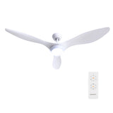 Devanti 52'' Ceiling Fan DC Motor w/Light w/Remote - White
