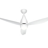 Devanti 52'' Ceiling Fan DC Motor LED Light Remote Control - White - Close-Up Angle