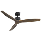 Devanti 52'' Ceiling Fan AC Motor 3 Blades w/Remote - Dark Wood - Close-Up Angle