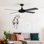Devanti 52'' Ceiling Fan DC Motor 4 Blades w/Remote - Black
