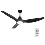Devanti 64 Inch Ceiling Fan DC Motor w/Light w/Remote - Black, image 2