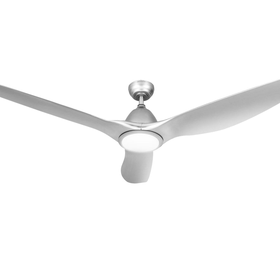 Devanti 64 Inch Ceiling Fan DC Motor w/Light w/Remote - Silver, image 7