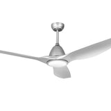 Devanti 64 Inch Ceiling Fan DC Motor w/Light w/Remote - Silver - Side View
