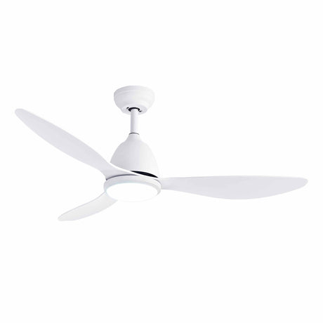 Devanti 48" Ceiling Fan with LED Light Remote Control DC Motor White, image 10