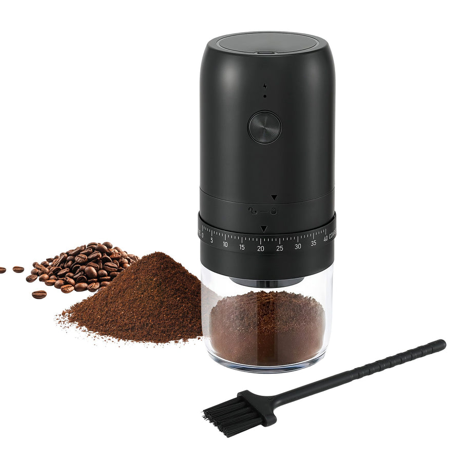 Devanti Electric Coffee Grinder USB-C Rechargeable Portable Coffee Bean Grinder with 40 Precise Grind