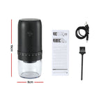 Devanti Electric Coffee Grinder USB-C Rechargeable Portable Coffee Bean Grinder with 40 Precise Grind, Electric