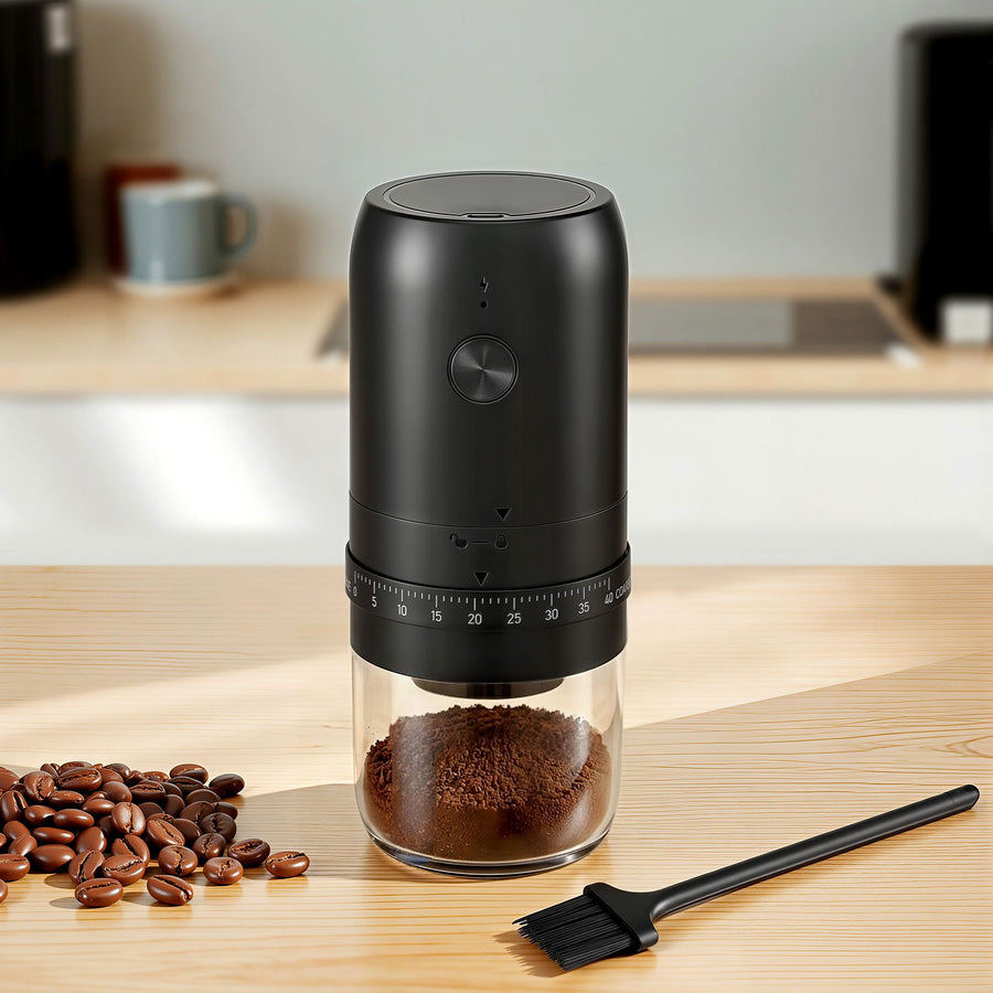 Devanti Electric Coffee Grinder USB-C Rechargeable Portable Coffee Bean Grinder with 40 Precise Grind, image 9