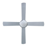 Devanti 52'' Ceiling Fan AC Motor w/Light w/Remote - Silver - Side View