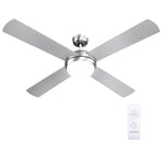 Devanti 52'' Ceiling Fan DC Motor w/Light w/Remote - Silver, image 6