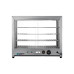 Devanti 64cm commercial hot food warmer display cabinet with 4 trays, removable stainless steel trays