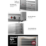 Devanti Commercial Food Warmer Hot Display Showcase Cabinet 64cm - Close-Up Angle