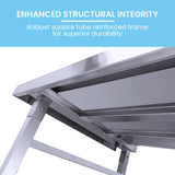 EUROCHEF Left Side Exit Table for Commercial Dishwasher, Stainless Steel for Restaurant, Cafe, Kitchen - 45-Degree Angle