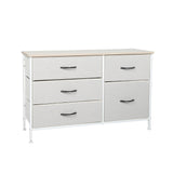 Levede Storage Cabinet Tower Chest of Beige - Low Angle