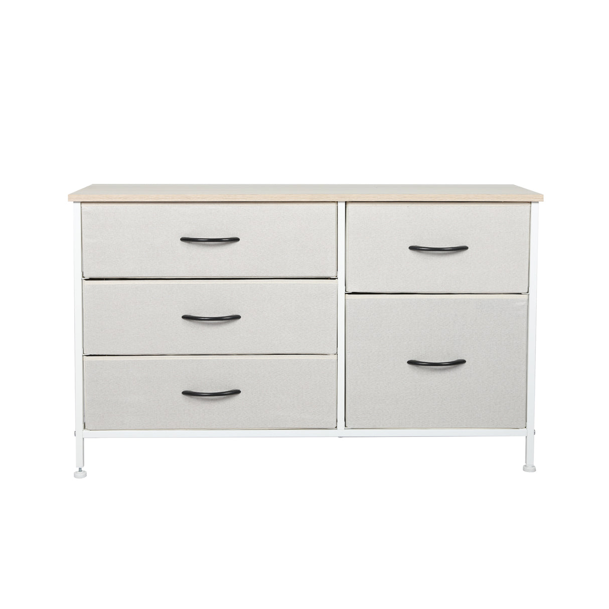 Levede Storage Cabinet Tower Chest of Beige-1954802991626326017