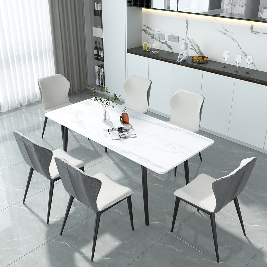 Levede Steel Dining Table 4-6 Seater 150cm-2018816891606405126