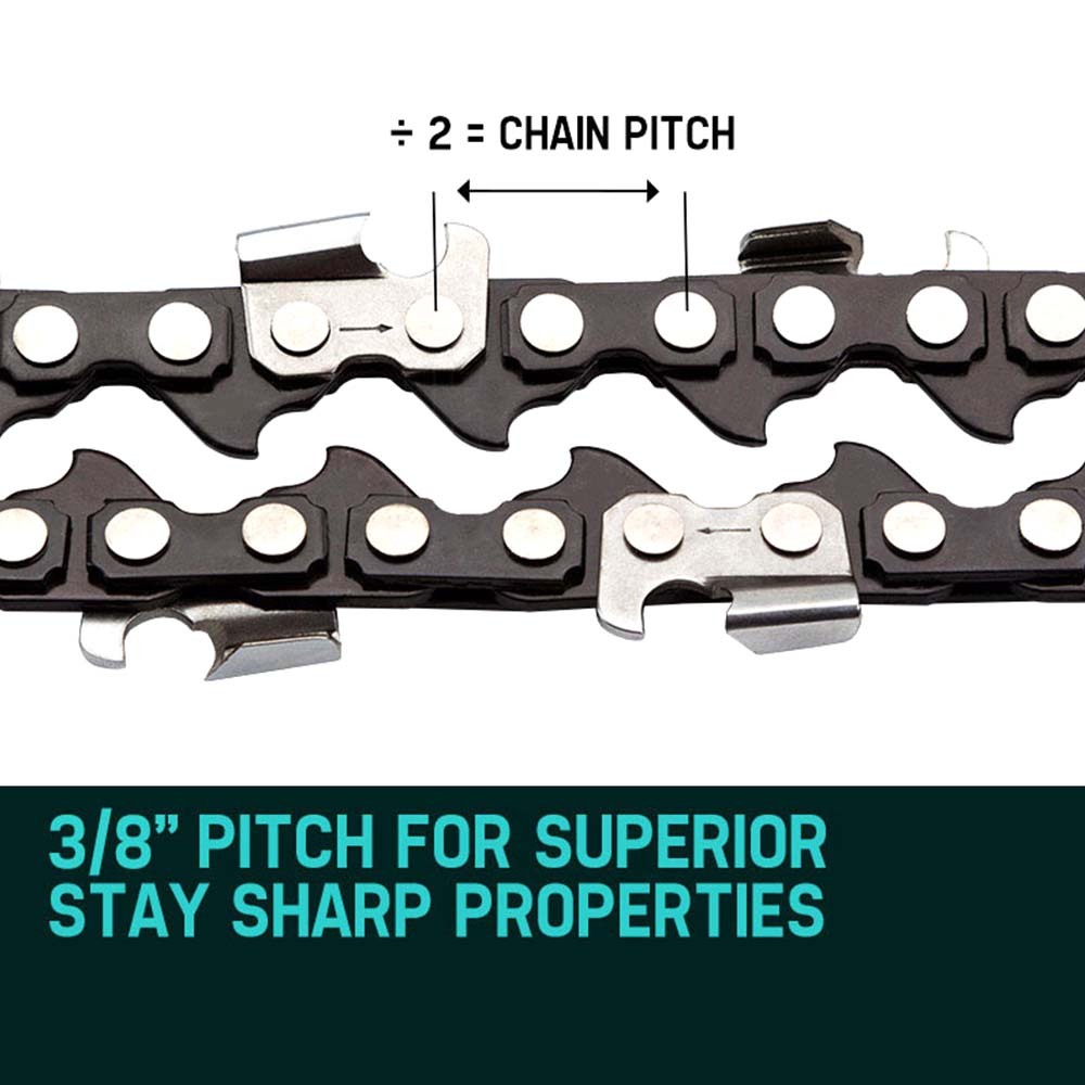Baumr-AG 10' Premium 3/8' Pitch Commercial Chainsaw Chain Replacement