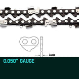 2 X 16' Baumr-AG Chainsaw Chain 16in Bar Replacement Suits SX38 38CC Saws - Close-Up Angle