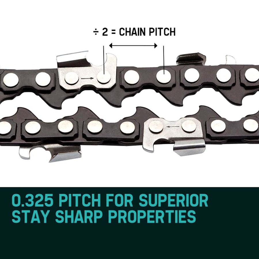2 X 20' BAUMR-AG CHAINSAW CHAIN 20in Bar Replacement Suits 62cc 66cc Saws