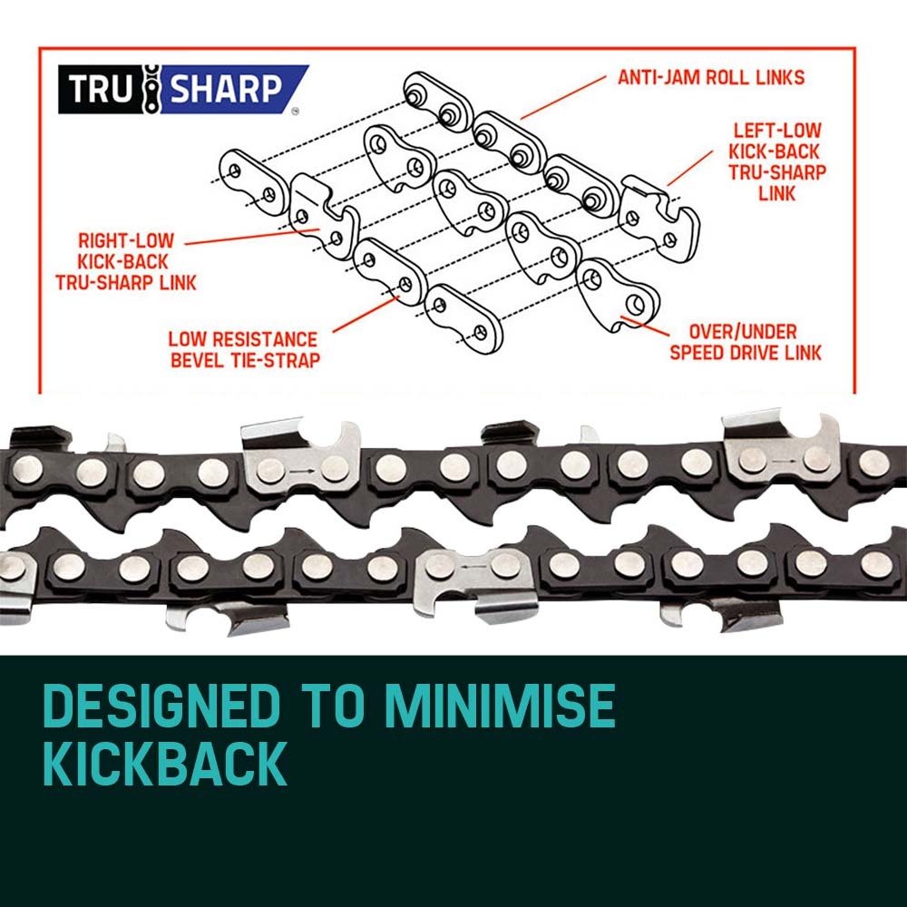 2 X 20' BAUMR-AG CHAINSAW CHAIN 20in Bar Replacement Suits 62cc 66cc Saws