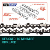 2 X 20' BAUMR-AG CHAINSAW CHAIN 20in Bar Replacement Suits 62cc 66cc Saws