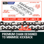 2 x 22' Baumr-AG Chainsaw Chain 22 Inch Bar Replacement 0.325 .058 86DL