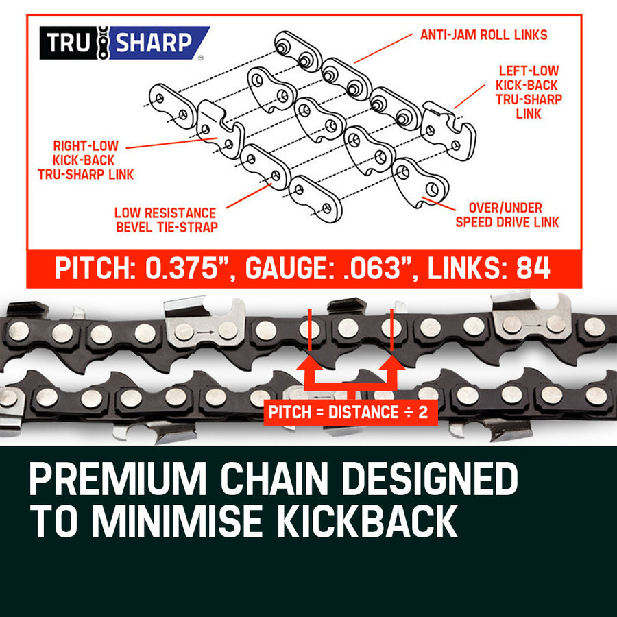 2 x 22' Baumr-AG Chainsaw Chain 22 Inch Bar Replacement 0.325 .058 86DL