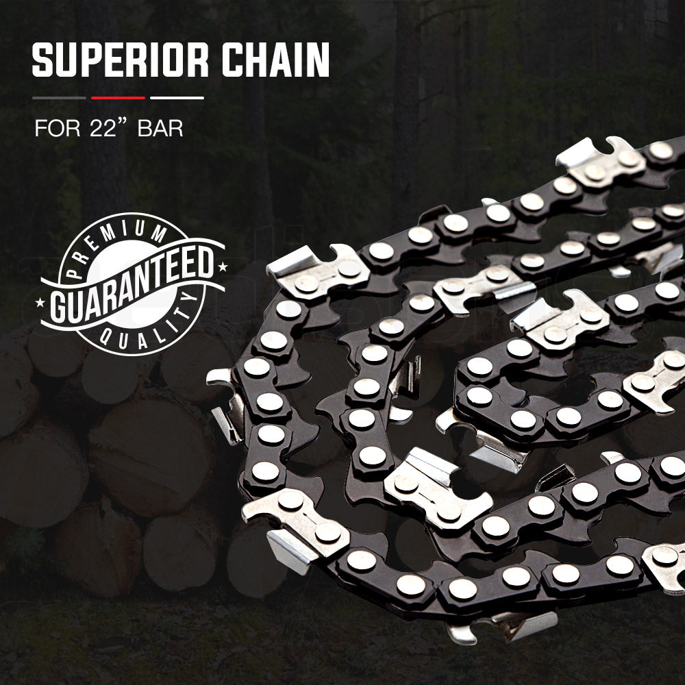 Baumr-AG 22' Premium 0.325' Pitch Commercial Chainsaw Chain Replacement