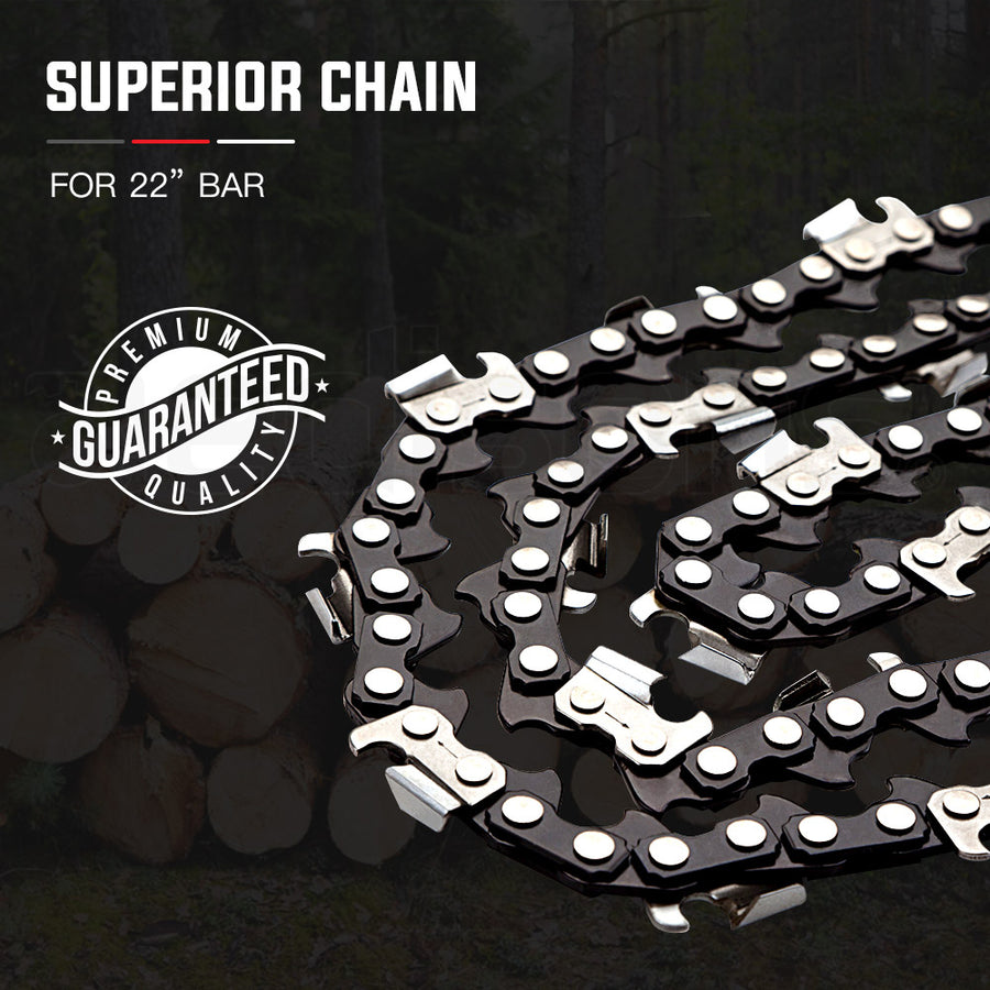 Baumr-AG 22' Premium 0.325' Pitch Commercial Chainsaw Chain Replacement