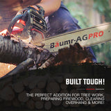 Baumr-AG 22' Premium 0.325' Pitch Commercial Chainsaw Chain Replacement - Rear View