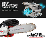BAUMR-AG 25CC Petrol Chainsaw Arborist 10' Bar E-Start Tree Pruning Garden Chain Saw