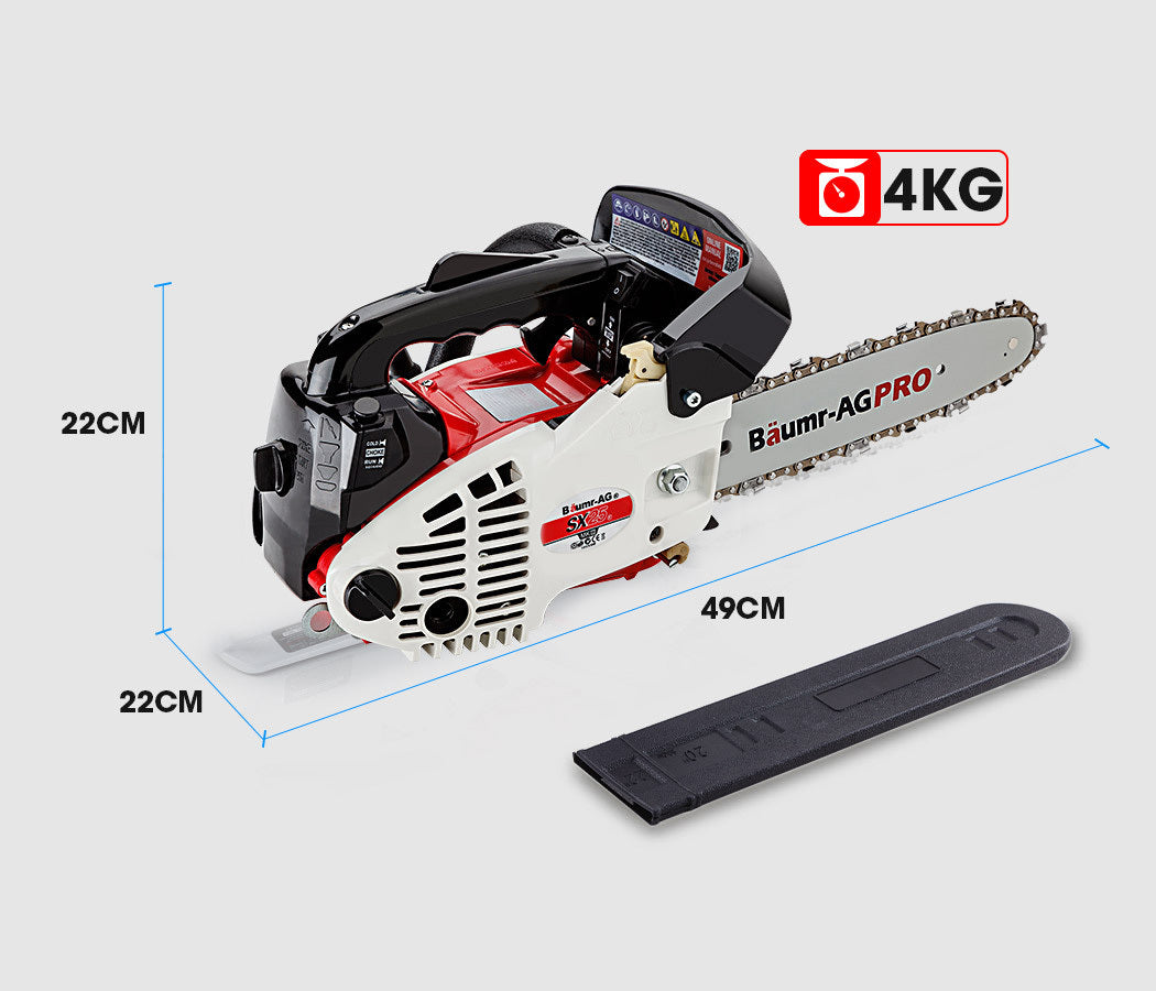 BAUMR-AG 25CC Petrol Chainsaw Arborist 10' Bar E-Start Tree Pruning Garden Chain Saw