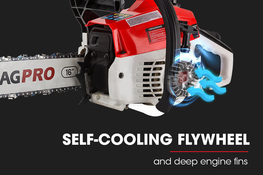 BAUMR-AG 38CC Petrol Commercial Chainsaw 16' Bar E-Start 3.2HP Pruning Chain Saw