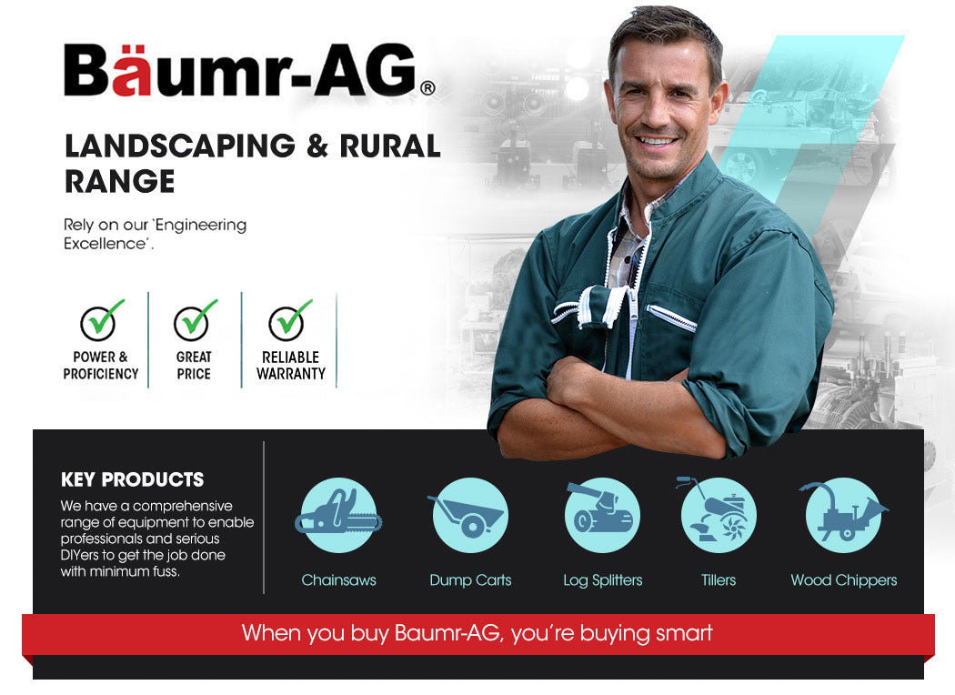 BAUMR-AG 45CC Petrol Chainsaw Commercial 18' Bar Chain Saw E-Start Garden Pruning